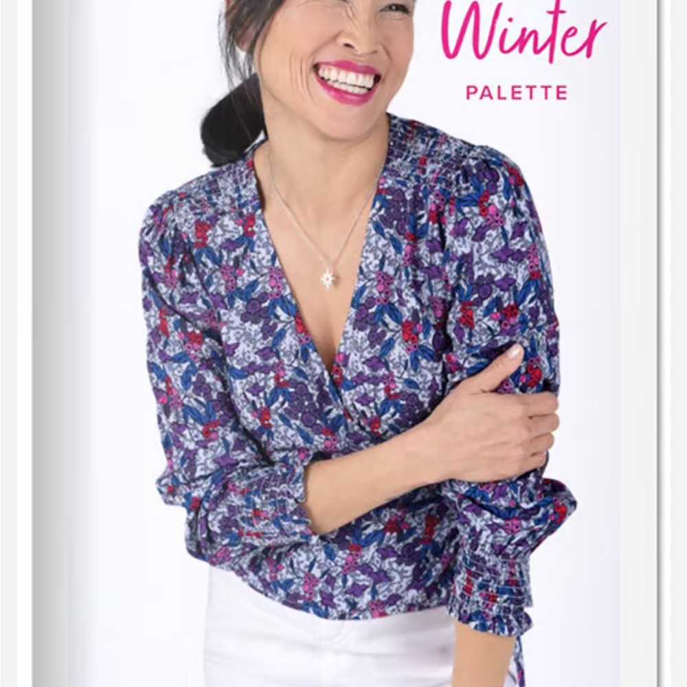 Kettlewell Nettie Wrap Top Chic Floral Wrap Blouse Size Medium Bohemian